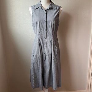Talbots Gingham Button Down Dress
